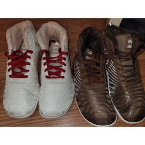 Lot 2 HIKE Footwear Sz 42 Unisex Lined Brown White Boots/Sneakers Shoes NEW